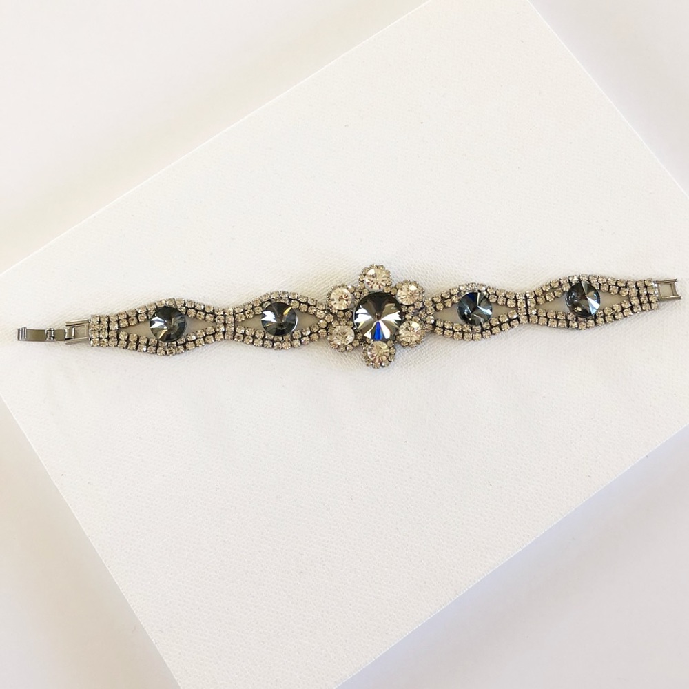 Black & Silver Crystal Bracelet